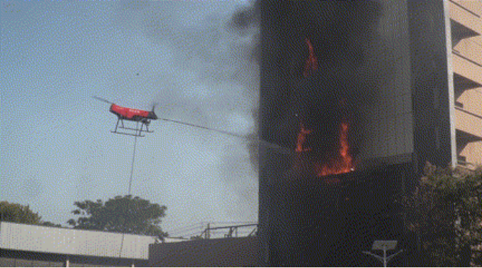 鄭州消防承辦無人機高層建筑滅火救援大型實戰(zhàn)演練